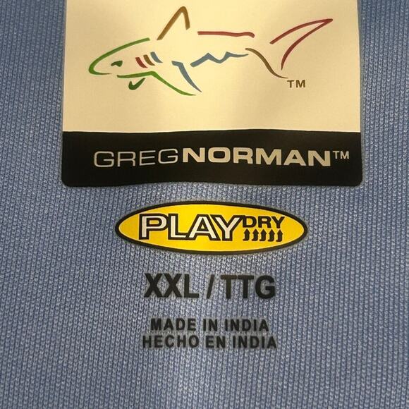 Greg Norman Play Dry Golf Shirt - Blue Stripe - XXL - Picture 4 of 4